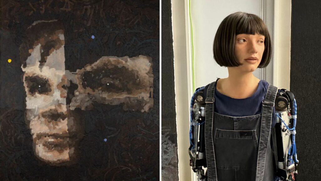 AI-Powered Humanoid Robot’s Artwork Fetches Over $1 Million at Auction